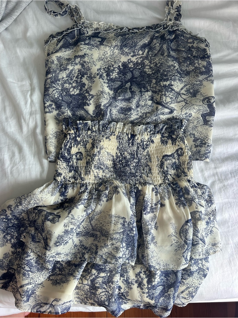 Aqua brand tulle skirt and top set